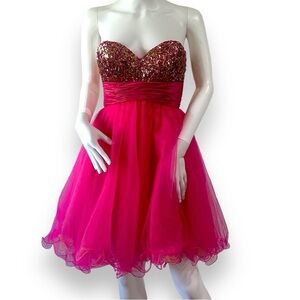 88 let’s fashion sequins tulle dress